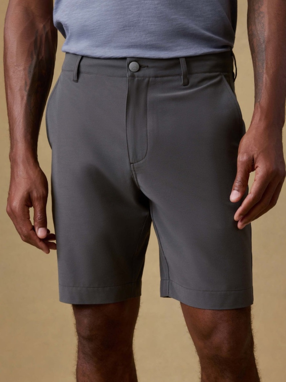 NWT Faherty Men's All Day Shorts 9" Gray Mountain Coal Size 36
